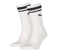 Lot De 2 Paires De Chaussettes Basses Unisexes Avec Rayure Traditionnelle Puma, Vêtements, Blanc, 43-46