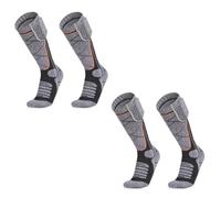 Lot de 2 paires de chaussettes chauffantes pour homme et femme, chaussettes chauffantes d'hiver, chaussettes chauffantes en coton épais et chaud pour le travail, la pêche, la chasse