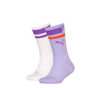 Lot de 2 paires de chaussettes courtes PUMA Enfant, Vêtements, Blanc/Various Logo Colors, 27-30 27-30