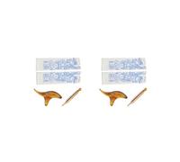 Lot de 2 paires de chaussettes de réflexologie décontractées douces pour soulager la fatigue et massage des pieds Petit format Ambre anglais