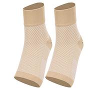 Lot de 2 paires de chaussettes de soutien de compression pour attelle de cheville, ajustement serré, confort pour la récupération des blessures, soulagement des articulations, (Chevillère en sergé