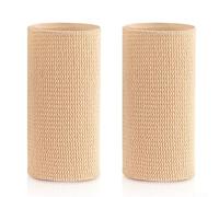 Lot de 2 paires de chaussettes en gel pour patinage, hockeys, protection fiable et confort de la cheville (couleur peau)