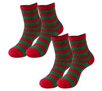 Lot de 2 paires de chaussettes invisibles pour homme - Douces - Douces - Confortables - Laine chaude - Pour homme - Taille 48-48, b, taille unique