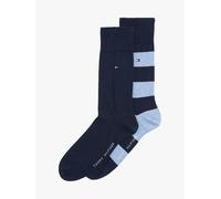 Lot De 2 Paires De Chaussettes Rayures Rugby Th Men Rugby Sock 2p/Light Blue Melange - 39-40