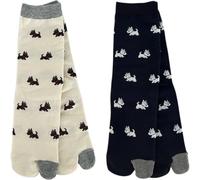 Lot De 2 Paires De Chaussettes Tabi Mignonnes, Chaussettes Japonaises Pour Sandales, Chaussettes À Deux Orteils, Chaussettes Décontractées En Coton Pour Tongs, Chaussures De Sport Chaussures Basses