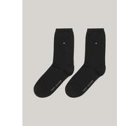 Tommy Hilfiger Casual - Chaussettes de Ville - Lot de 2 - À Logo - Femme - Noir - 35-38
