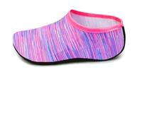 Lot de 2 paires de chaussures aquatiques unisexes pour la natation, la plongée, l'été, la plage, la plage, les chaussures plates antidérapantes pour homme et femme, Purple Line, XX-Large