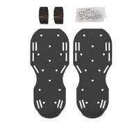 Lot de 2 paires de chaussures d'aération, aérateurs de pelouse à pointes - Aérateur de cour, outils d'aération réglables pour pelouse de jardin