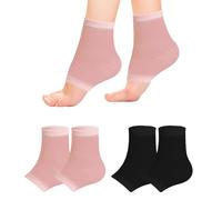 Lot de 2 paires de chevillères de compression pour enfants - Chaussettes de compression élastiques respirantes - Soulagement de la douleur au talon - Protection contre les dommages ligamentaires -
