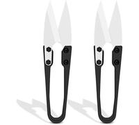 Lot de 2 paires de ciseaux isolés en céramique - Antirouille, non conducteur - Pour réparation de téléphone, câble de batterie, fil de pêche, fil - Outils pratiques pour l'électronique et l'artisanat