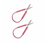 Lot de 2 paires de ciseaux pour enfants, design adaptatif rose, ciseaux colorés pour la coupe de tissu, la couture, les projets de bricolage préscolaire