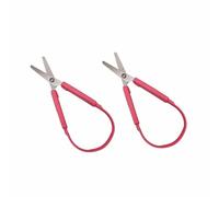 Lot de 2 paires de ciseaux pour tout-petits, mini ciseaux à boucle rose, support droit et gauche, ciseaux à boucle facile à prendre en main pour les enfants