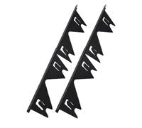 Lot de 2 paires de couvre-joints latéraux de cuisinière en acier inoxydable - Longueur réglable de 35,1 cm à 69,8 cm
