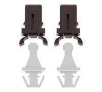 Lot de 2 paires de gâches et loquet de rechange compatibles avec Brabantia pour couvercle cassé - Catch Spare Touch Poubelles de 20 L, 30 L, 40 L, 45 L, 50/60 L Print It Uk