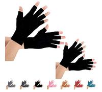 Lot de 2 paires de gants d'arthrite, soutien pour gants de compression et chaleur pour les mains, les articulations des doigts, soulagement de la douleur rhumatoïde, l'arthrose, les RSI, le tunnel