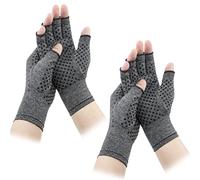 Lot de 2 paires de gants de compression pour l'arthrite,Attelle de poignet,Antidérapante,Aide à augmenter la circulation sanguine, réduire la douleur et favoriser la guérison