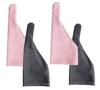 Lot de 2 paires de gants de protection contre la succion du pouce pour adulte - Pour éviter les morsures des doigts - Prévention de la peau et de la traction des poils - Rose - 1 doigt