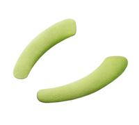 Lot de 2 paires de housses de siège de toilette, lavable, autocollantes, chauffe-cuvette, vert, 35 x 9 cm