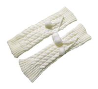 Lot de 2 paires de jambières pour femme pour la danse, le patinage sur glace, tendance, couleur unie, confortable, chaussettes d'automne et d'hiver, chaussettes chaudes, moelleuses et douces,