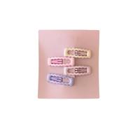 Lot de 2 paires de jolies pinces à cheveux en acrylique pour adolescentes, filles, étudiants, école, tous les jours, pas