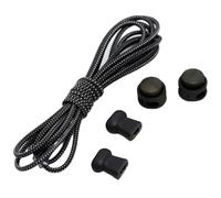 Lot de 2 paires de lacets élastiques à dégagement rapide pour enfants et adultes, bande en caoutchouc extensible, longueur coupable de 1 m, 2 paires de lacets pour chaussures décontractées (J)