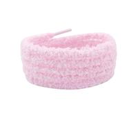 Lot de 2 paires de lacets ronds en peluche - 60 cm - Largeur : 7 mm - Lacets de rechange universels - Pour chaussures de sport, de loisirs, chaussures de course - Bleu, Rose, 60