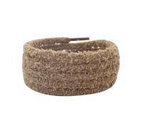 Lot de 2 paires de lacets ronds en peluche - 60 cm - Largeur : 7 mm - Lacets de rechange universels - Pour chaussures de sport, de loisirs, chaussures de course - Bleu, noyer, 130