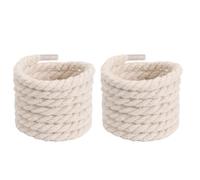 Lot de 2 paires de lacets ronds renforcés pour chaussures décontractées - 120 cm - Couleur unie - Abrasion torsadée épaisse, Beige, 120cm