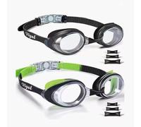 Lot de 2 paires de lunettes de natation en silicone anti-buée et anti-UV pour adultes, femmes, hommes, jeunes, enfants, 3 tailles, pont de nez flexible, lentille plate, sans fuite, monture en silicone