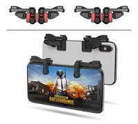 Lot de 2 paires de manettes de jeu mobiles pour téléphone portable PUBG Mobile/Fortnitee Mobile/Call of Duty (COD) Mobile, pour iPhone/Android, IFYOO Z108 Boutons de tireur de feu Poignée L1 R1