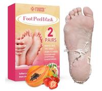 Lot de 2 paires de masques exfoliants pour les pieds, chaussettes hydratantes, restauration des talons craquelés morts, secs et durs, supprime les peaux mortes et répare les talons pour pieds doux