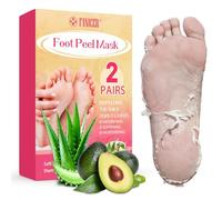 Lot de 2 paires de masques exfoliants pour les pieds, chaussettes hydratantes, restauration des talons craquelés morts, secs et durs, élimine les peaux mortes et répare les talons pour des pieds doux