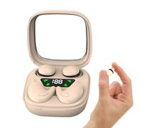 Lot de 2 paires de mini écouteurs pour dormir - Bluetooth sans fil - Invisible - Écouteurs intra-auriculaires - Pour les petites oreilles - Pour dormir sur le côté - Sans fil - Écouteurs