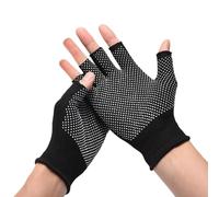 Lot de 2 paires de mitaines pour homme, demi-doigts noirs, thermiques, chauffants, thermiques, Thinsulate, travail, mitaines fines pour cyclisme, prise en main, sports de plein air, gants légers et