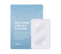 Lot de 2 paires de patchs au collagène pour les yeux avec vitamine C, champignon des neiges et acide hyaluronique, soin éclaircissant sous les yeux pour les cernes et les poches