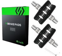Lot De 2 Paires De Plaquettes De Frein V-Brake Pour Shimano Noir 55 Mm