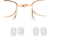 Lot de 2 paires de plaquettes de nez de rechange en PVC pour lunettes presbytes