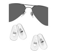 Lot de 2 paires de plaquettes de nez de rechange pour Ray-Ban RB3604 RB4264 RB3534 RB3549 RB3584 RB3614 RB3523 RB3526 RB3538 RB3558 RB3660 RB35338 0 RB4 071 RB6336 RB7140 RB8415 Lunettes de soleil