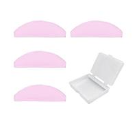 Lot de 2 paires de protections de cils coréennes super collantes, lavables et réutilisables, pour permanente de cils, boucliers adoucissants pour femme (rose)