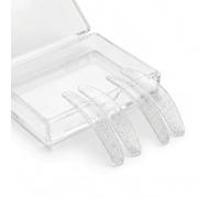 Lot de 2 paires de protège-cils coréens super collants lavables et réutilisables pour permanente de cils, boucliers adoucissants pour femme, rose (2 paires transparentes)