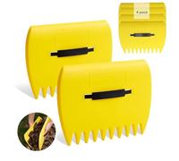 Lot de 2 paires de ramasse-feuilles ergonomiques pour les mains - Pelle à feuilles en plastique avec fonction de calcul - Efficace pour ramasser les feuilles et les déchets de jardin (jardin, pelouse
