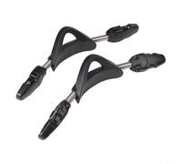 Lot de 2 paires de sangles à ressort en acier inoxydable 304 antidérapant avec EPDM et TPR pour palmes anti-corrosion - Accessoires pour la plupart des marques (bleu, M) (XS noir)