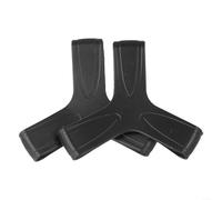 Lot de 2 paires de sangles triangulaires en silicone pour un maintien sûr et éviter les chutes de plongée avec tuba Noir