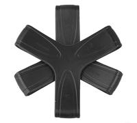 Lot de 2 paires de sangles triangulaires en silicone pour un maintien sûr et éviter les chutes de plongée avec tuba Noir