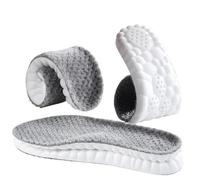 Lot de 2 paires de semelles de sport chaudes pour homme et femme, semelles thermiques d'hiver 4D pour bottes, coussinets de chaussures moelleux, soutien de la voûte plantaire, fasciite plantaire (rose