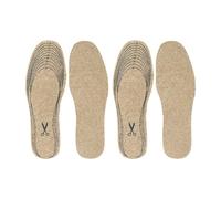 Lot de 2 paires de semelles intérieures en laine chaude et confortable - Semelles intérieures chaudes et coupables - Semelles intérieures en laine absorbant les chocs pour homme et femme