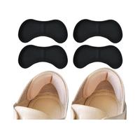 Lot de 2 paires de semelles intérieures plaquées pour chaussures de sport - Taille réglable - Anti-usure - Coussin de pied - Protection du talon - Autocollant arrière - Noir