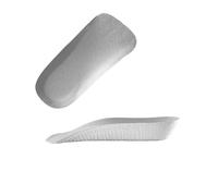 Lot de 2 paires de semelles orthopédiques pour homme - Augmentation de la hauteur - Pour chaussures - Semelles croissantes - Gris - 1,5 x 14 x 6 cm