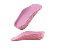 Lot de 2 paires de semelles orthopédiques pour homme - Augmentation de la hauteur - Pour chaussures - Semelles croissantes - Rose - 2,5 x 14 x 6 cm