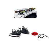 Lot de 2 paires de skis homologuées pour toit de voiture avec aimant, support de ski magnétique pour voiture non en verre